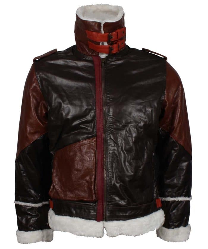 Rocky Balboa Sylvester Stallone Fur Leather Jacket sale