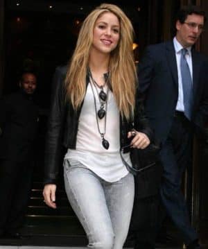 Shakira Black Leather Jacket