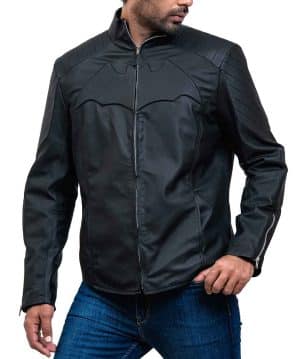 Batman The Dark Knight Rises Black Leather Jacket online