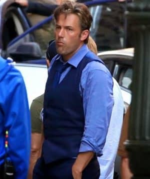 Bruce Wayne Dawn of Justice Ben Affleck Blue Vest sale men