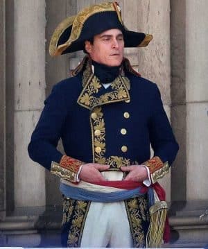 Joaquin Phoenix Napoleon Movie Jacket Outfit