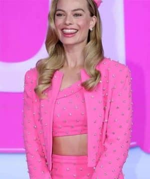 Margot Robbie Barbie 2023 Pink jacket