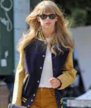 Taylor Swift Blue & Yellow Varsity Jacket