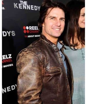 Tom Cruise Distressed Leather Jacket