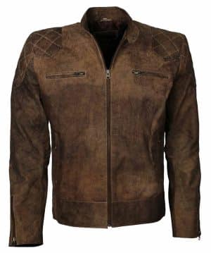 Distressed Brown Men Vintage Leather Jacket online men