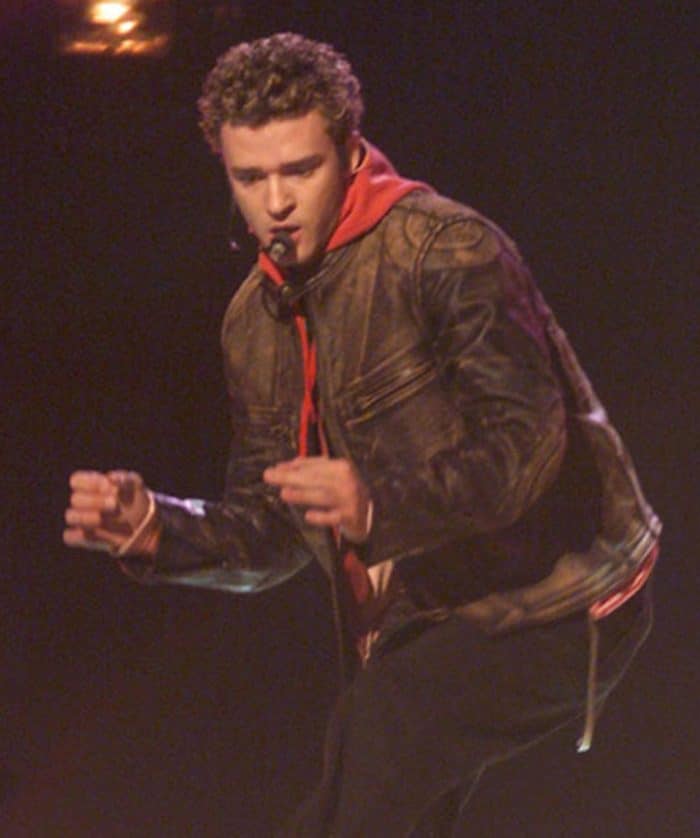 Justin timberlake 2024 leather jacket