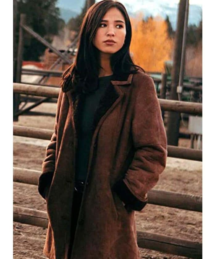 Kelsey Chow Yellowstone Monica Dutton Wool Coat