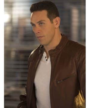 Kevin Alejandro Lucifer Brown Leather Jacket usa