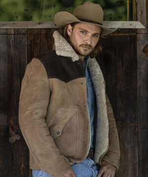 Luke Grimes Yellowstone S05 Suede Leather Jacket