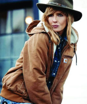 Yellowstone Beth Dutton Hoodie Fur Jacket