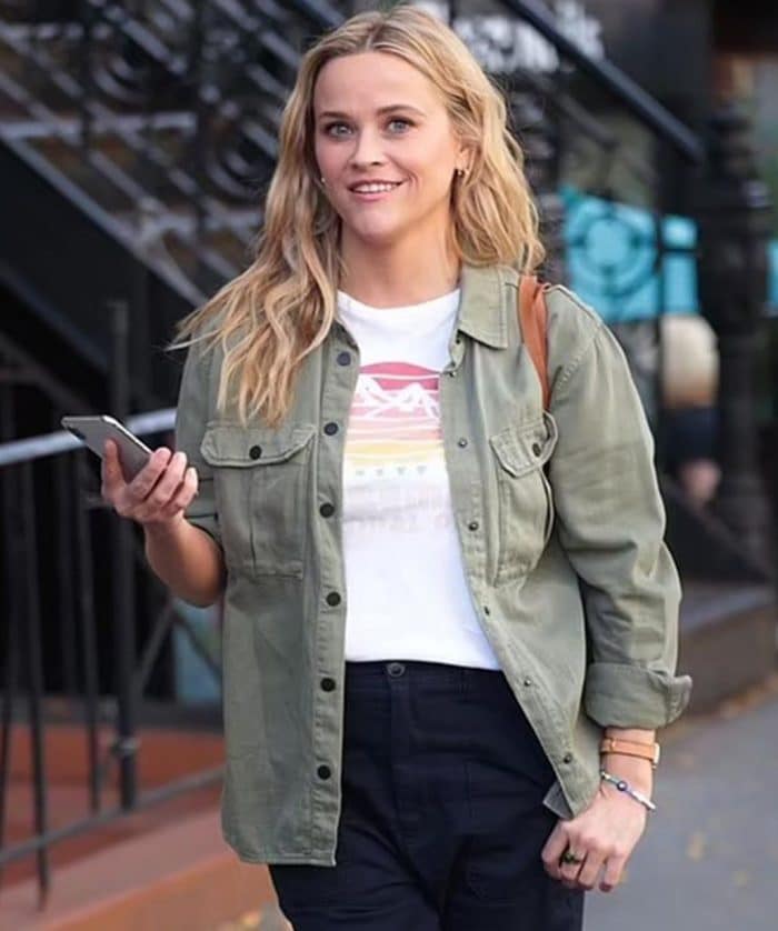 Your Place or Mine Reese Witherspoon Grey Jacket