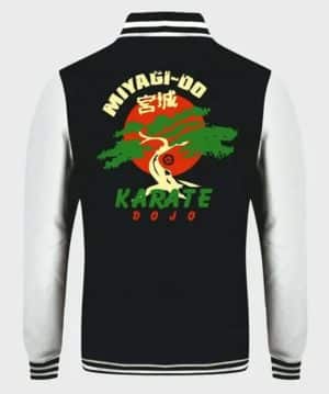 Cobra Kai Miyagi-Do Varsity Jacket with Leather Sleeves