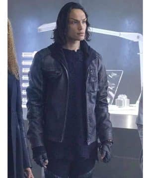 Elnor Star Trek Picard Season 2 Black Leather Jacket outfit