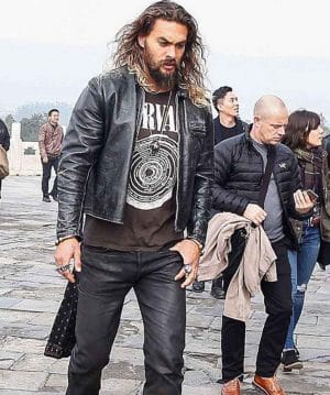 Jason Momoa Black Cropped Jacket