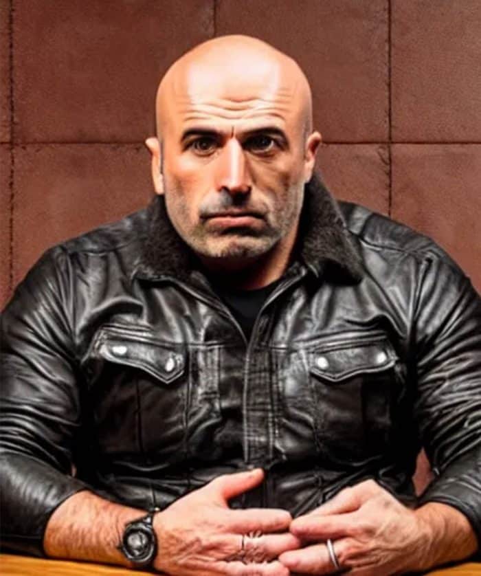 Joe Rogan Black Leather Jacket