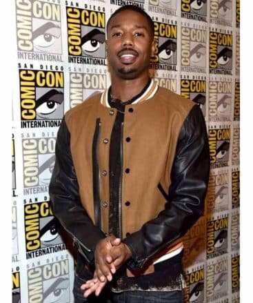 Michael B Jordan Comic Con Varsity Jacket