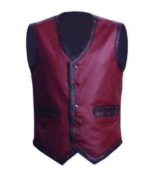 New The Warriors Leather Vest Costume for men