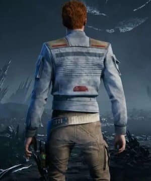 Star Wars Jedi Survivor Cal Kestis Blue Leather Jacket for sale