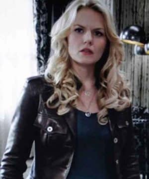 Once Upon a Time Emma Swan Black Leather Jacket