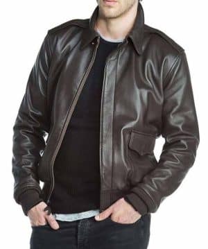 Donald Trump A2 Brown Bomber Leather Jacket Outerwear