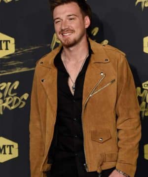 Morgan Wallen CMT Music Awards Show Leather Jacket Men