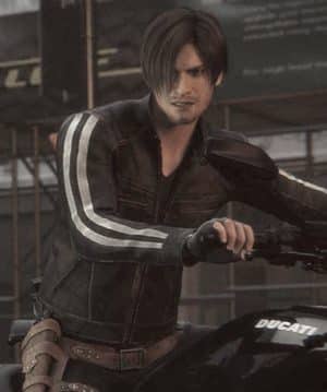 Resident Evil Vendetta Leon Kennedy Distressed Leather Jacket