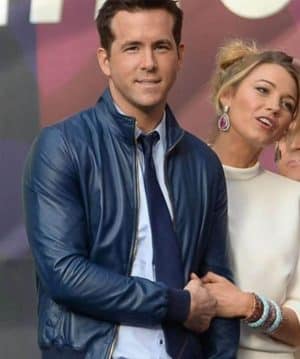 ryan-reynolds-blue-bomber-leather-jacket