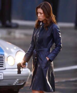 A TEAM JESSICA BIEL BLUE COAT