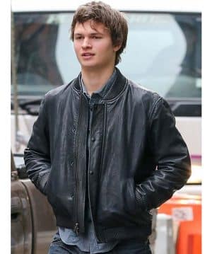 ANSEL ELGORT LEATHER JACKET BLACK