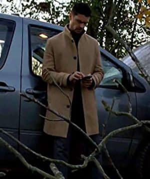 Corey Sevier Road Trip Romance Alden Brown Wool Coat Outfit