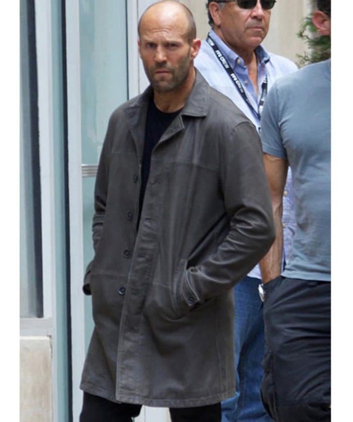 JASON STATHAM THE FATE OF THE FURIOUS GREY LONG COAT