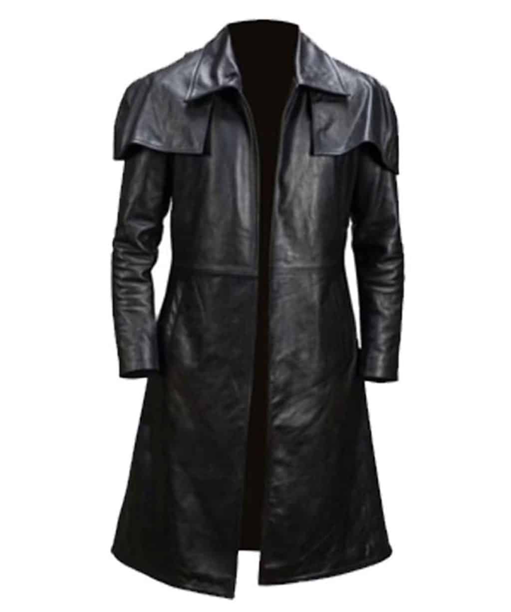 Fallout NCR Ranger A7 Black Real Leather Coat