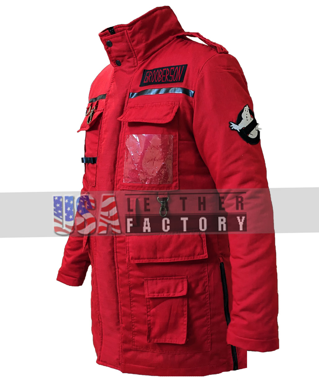 Paul Rudd Ghostbusters Frozen Empire Red Jacket