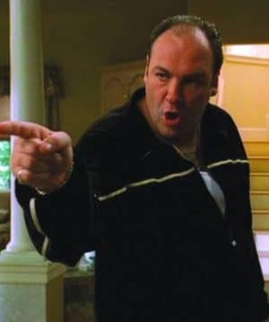 The Sopranos Tony Soprano James Gandolfini Black Tracksuit