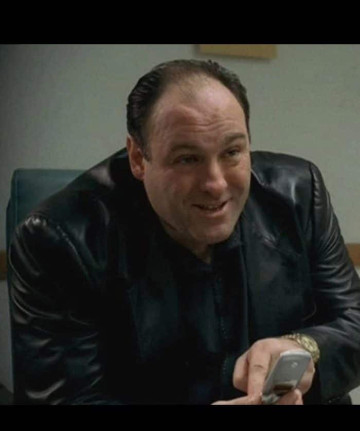 James Gandolfini The Sopranos Tony Soprano Leather Blazer