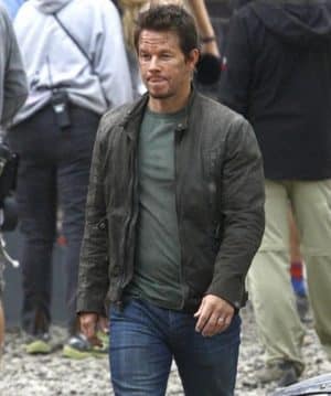 MARK WAHLBERG TRANSFORMERS AGE OF EXTINCTION BLACK LEATHER JACKET