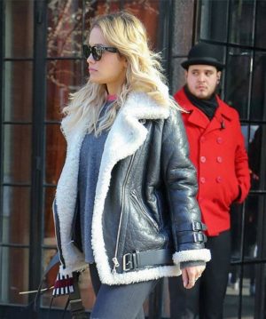 RITA ORA BLACK LEATHER JACKET