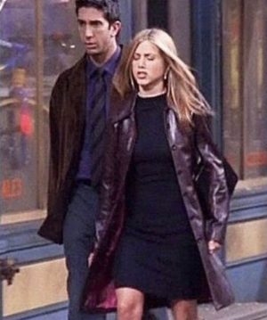 Rachel Green Friends Maroon Leather Coat