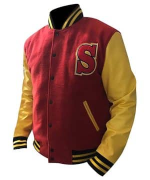 Superman Smallville Clark Kent Crows Letterman Bomber Jacket