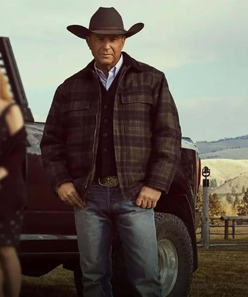 Yellowstone John Dutton Plaid Wool Jacket