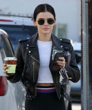 Lucy-Hale-Biker-Leather-Jacket