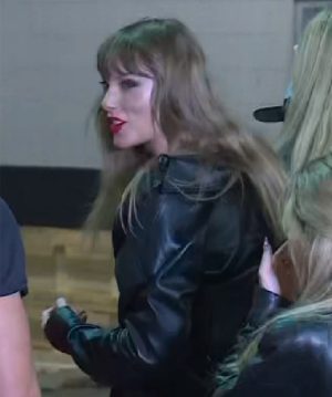 Taylor Swift Chiefs black jacket