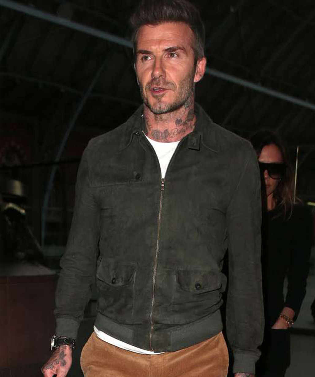 david beckham suede jacket