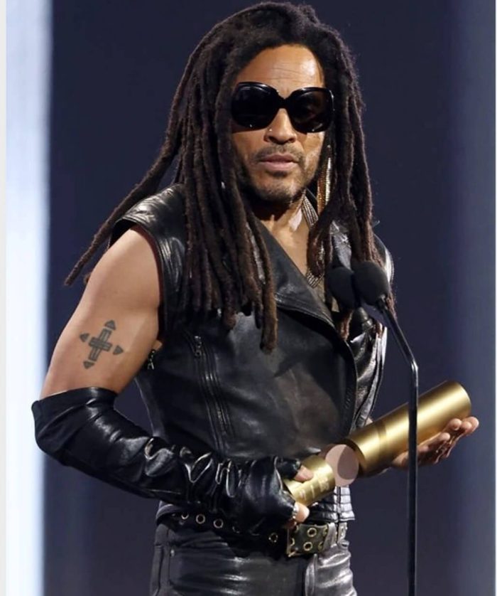 Lenny Kravitz Black Leather Vest