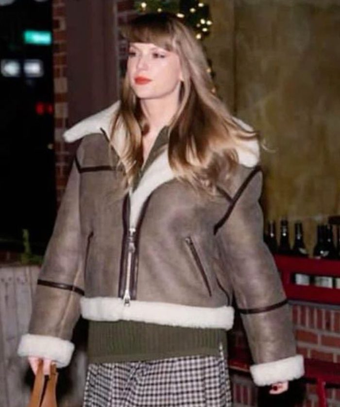 Taylor Swift Shearling Leather Jacket