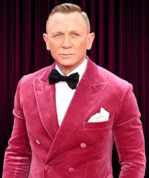 Daniel Craig Pink Velvet blazer