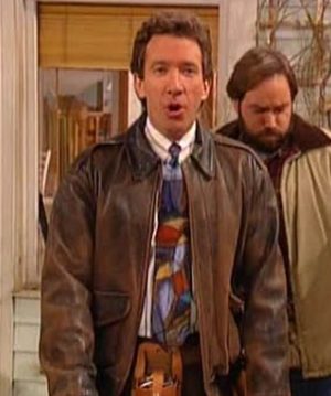 Tim Taylor Home Improvement Brown Leather Jacket