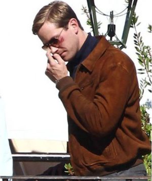 Armie Hammer The Man From Uncle Illya Suede Jacket