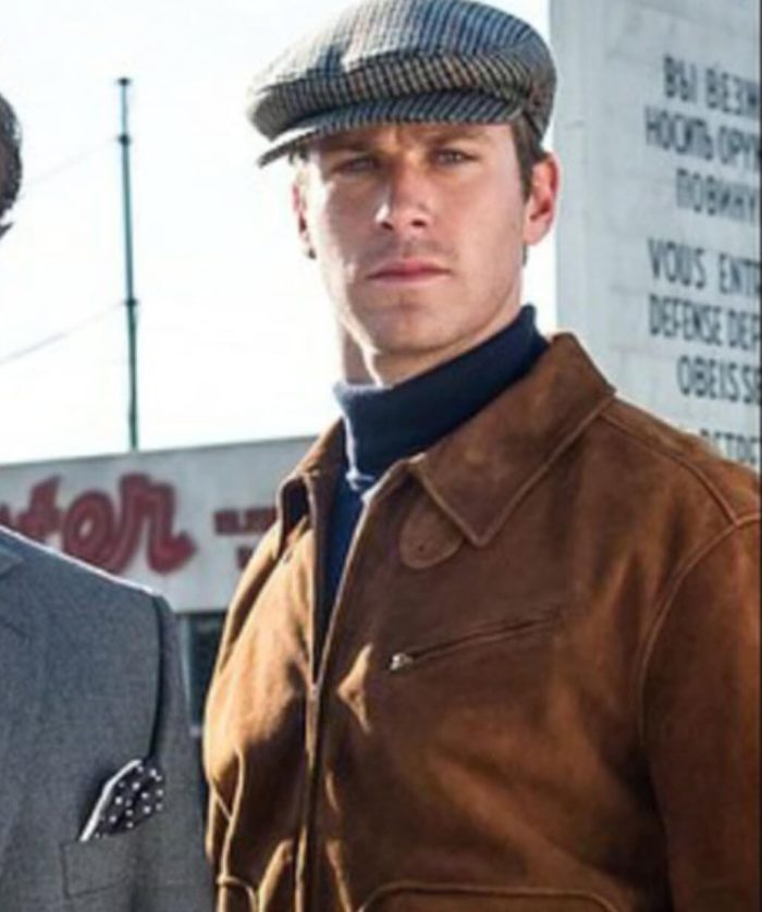 Armie Hammer The Man From Uncle Illya Suede Leather Jacket