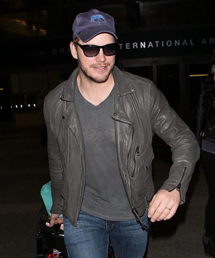 Chris Pratt Biker Leather Jacket